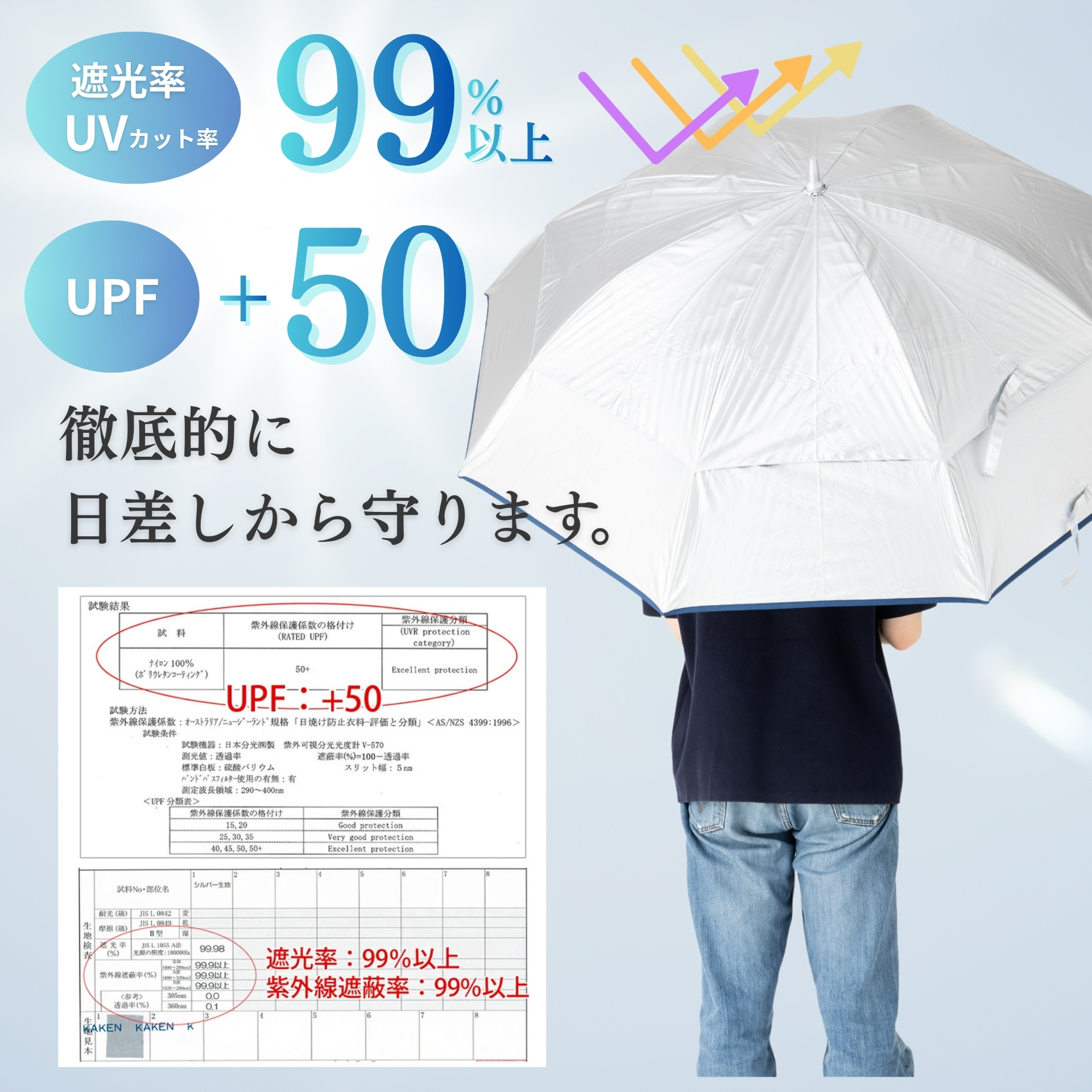ゴルフ傘 日傘 メンズ 晴雨兼用 80cm×8本骨 UVカット 大きい傘