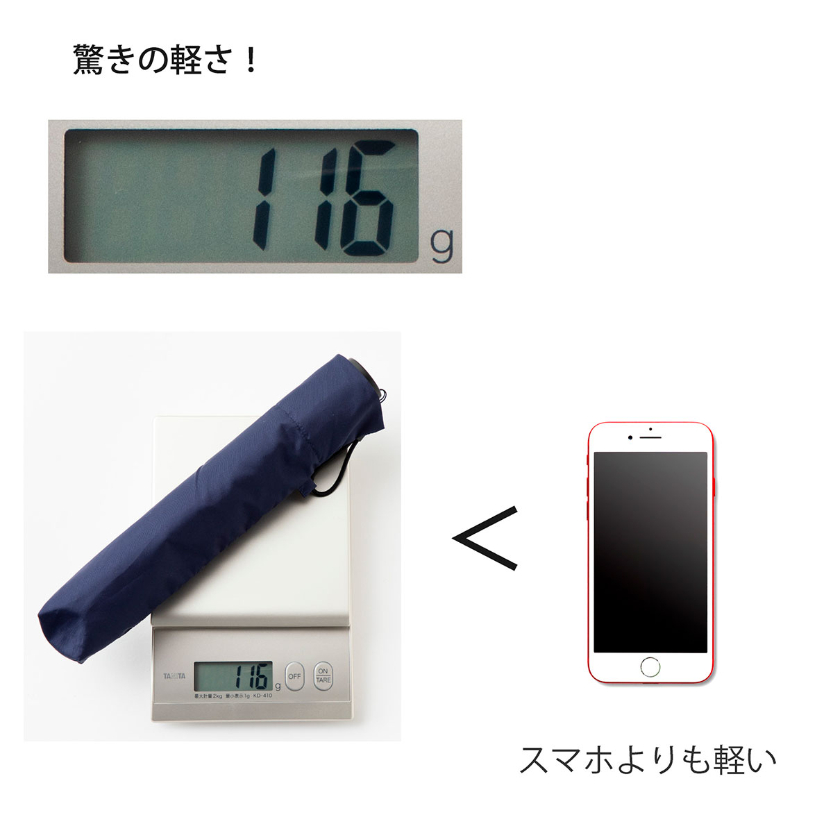Lieben 傘 折りたたみ レディース メンズ 55cm すご軽 開閉