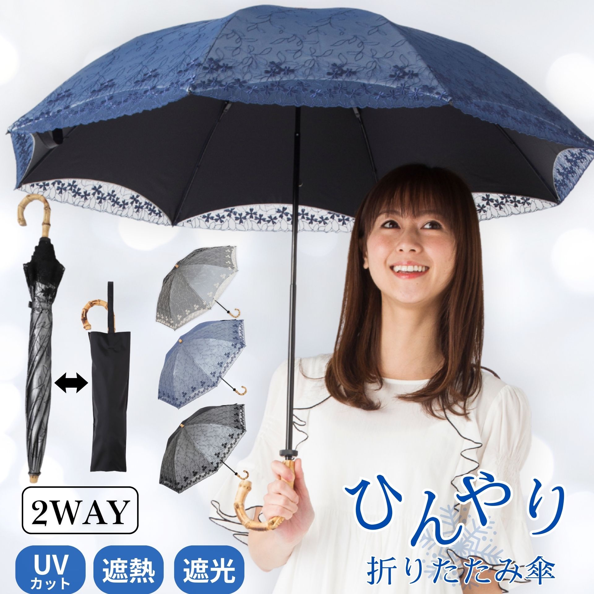 ＵＶ折傘シルバーレース