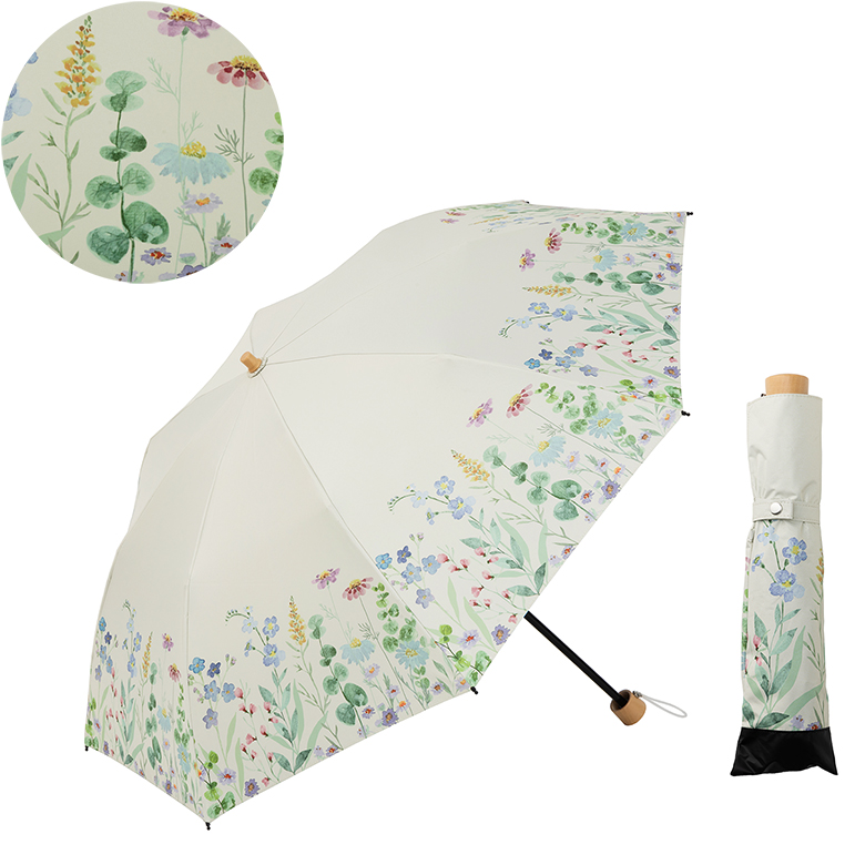 Lieben 日傘 折りたたみ UV遮熱遮光折傘 晴雨兼用 50cm×8本骨