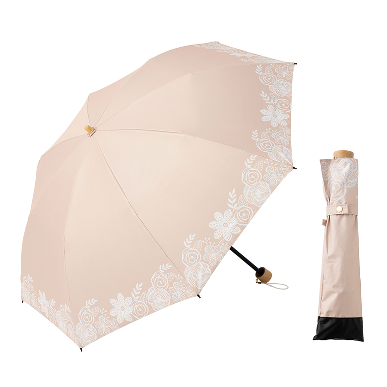Lieben（リーベン） 日傘 折りたたみ UV遮熱遮光折傘 晴雨兼用 50cm