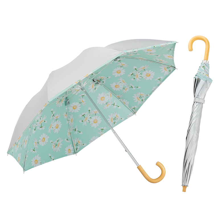 日傘(長傘) 日傘 完全遮光 長傘 晴雨兼用 10本骨［ ブラックコーティングで反射光