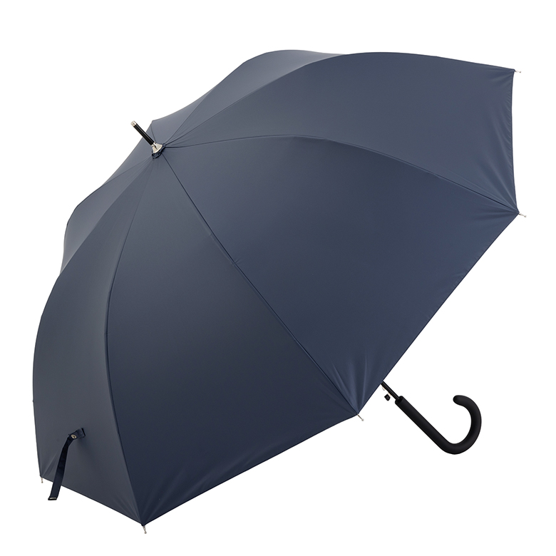 ゲラルディーニ/黒色グレーシャドー ロゴプリント1級遮光晴雨兼用ジャンプ日傘 ゲラルディーニ/黒色グレーシャドー ロゴプリント1級遮光晴雨