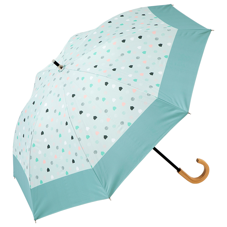 日傘 ショート傘 50cm×8本骨 UVカット 遮熱 遮光 晴雨兼用 コンパクト長傘 レディース 女...