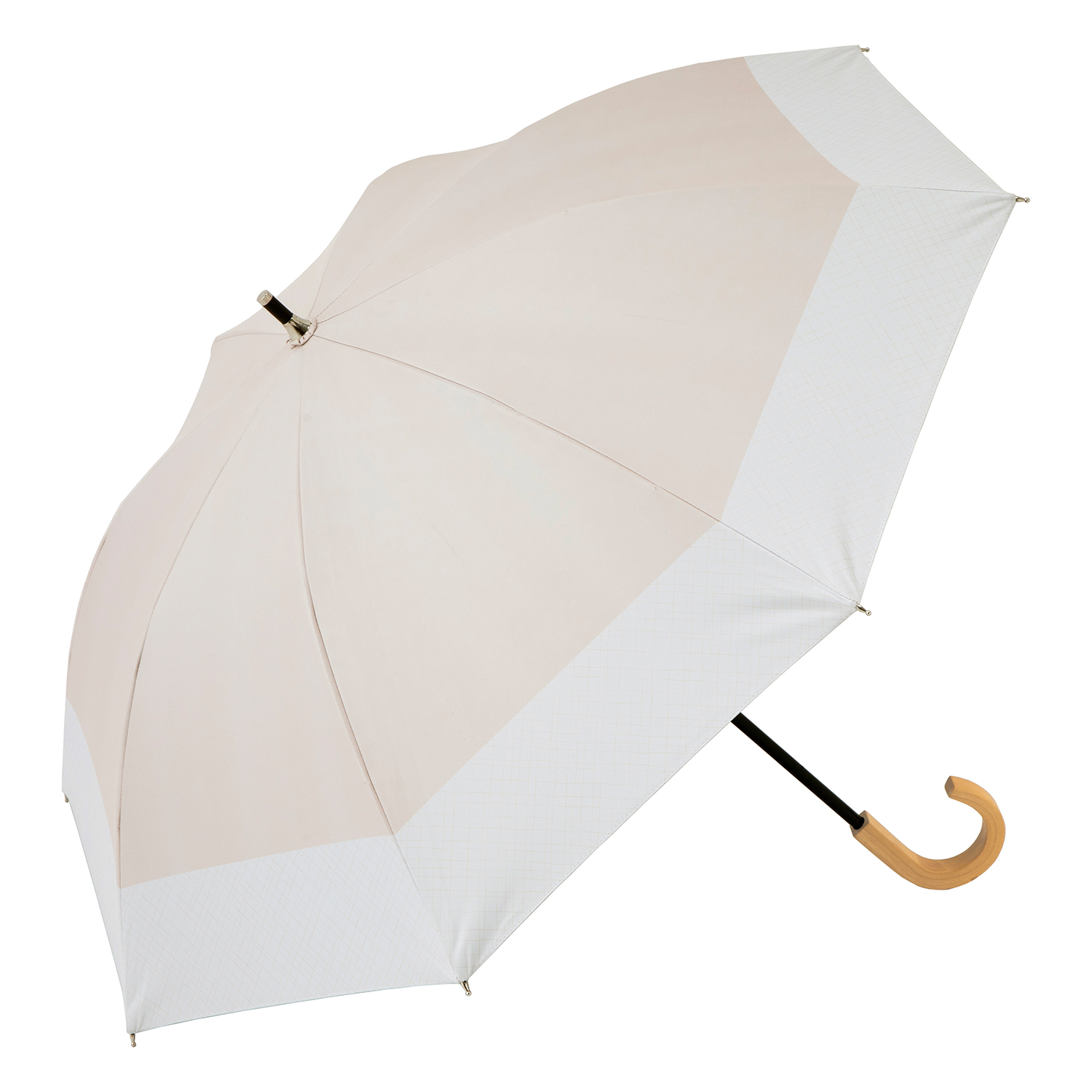 日傘 ショート傘 50cm×8本骨 UVカット 遮熱 晴雨兼用 コンパクト長傘 レディース クールプ...