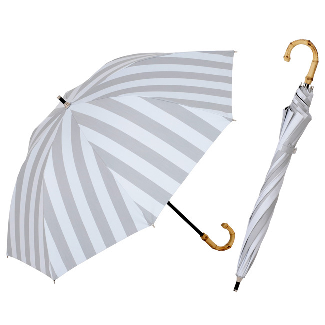 日傘 １級遮光 コンパクト長傘 レディース 50cm×8本骨 晴雨兼用 遮光1級 遮熱 UVカット ...