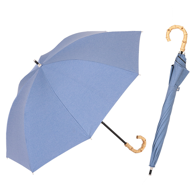 日傘 １級遮光 コンパクト長傘 レディース 50cm×8本骨 晴雨兼用 遮光1 