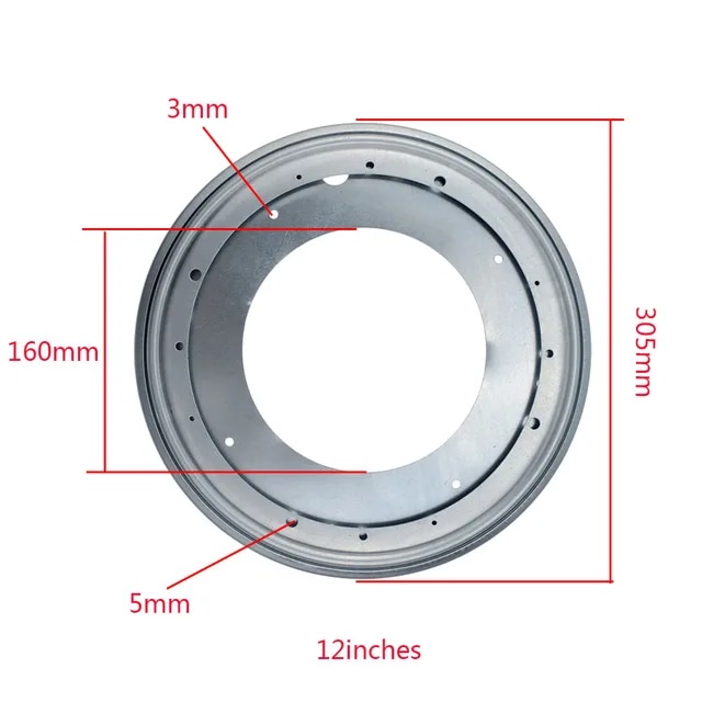 4種類の回転式スイベルプレート,頑丈な丸い形,亜鉛メッキ｜liefern｜04