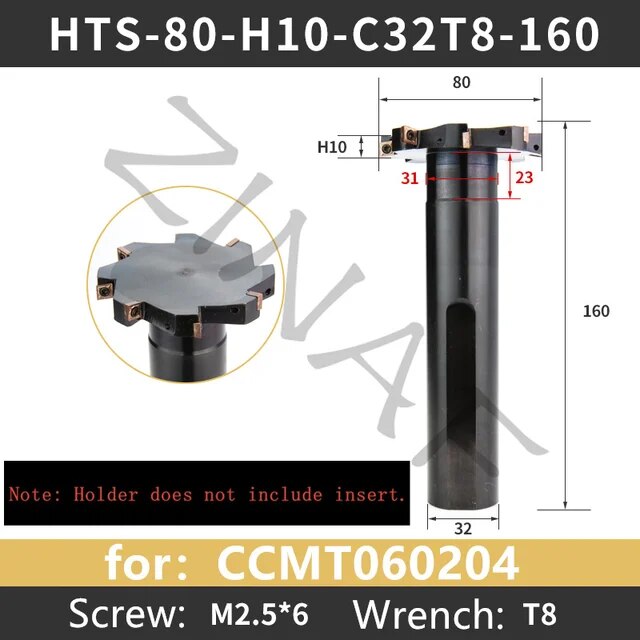 T-スロットフライス盤、台形スロット、ccmt060204 CNCマシン用サイドフライスカッター、20mm-100mm、htsシリーズ｜liefern｜15