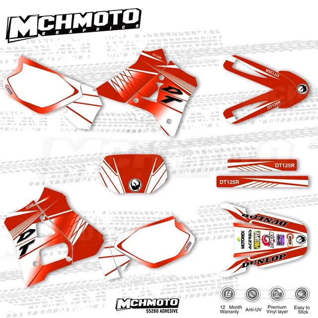 Mchmfg-標準的なグラフィックステッカー,Xaha dt125r,dt200r,dt200用｜liefern｜05