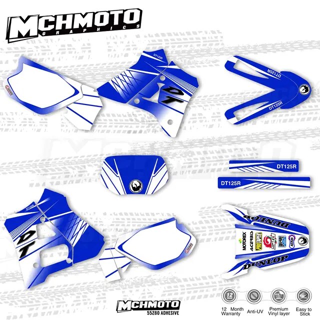 Mchmfg-標準的なグラフィックステッカー,Xaha dt125r,dt200r,dt200用｜liefern｜03