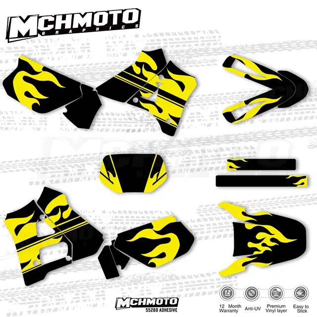 Mchmfg-標準的なグラフィックステッカー,Xaha dt125r,dt200r,dt200用｜liefern｜07