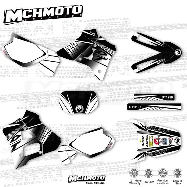 Mchmfg-標準的なグラフィックステッカー,Xaha dt125r,dt200r,dt200用｜liefern｜04