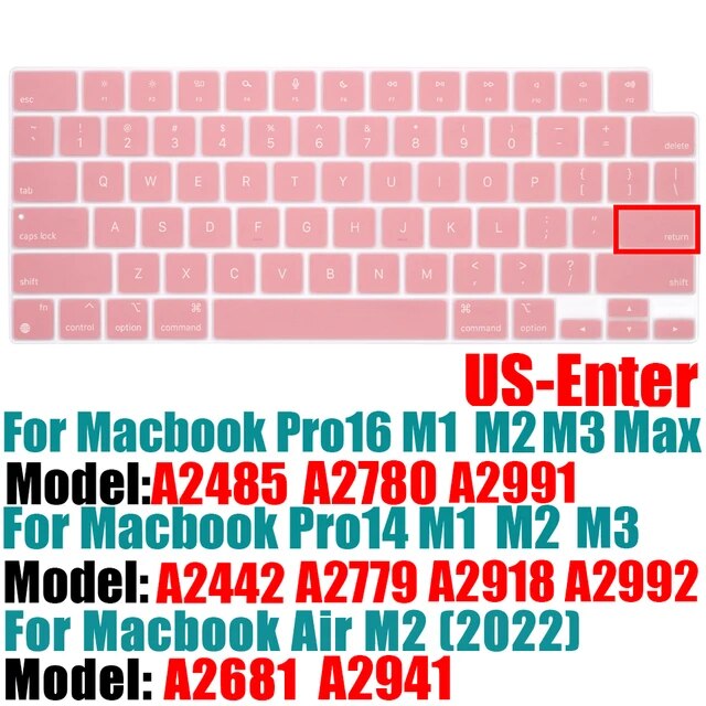 MacBook Pro 14/16 "A2442,A2779,A2485,Air15,m2,a2941,a2681用のシリコン保護ラップトップキーボ｜liefern｜06
