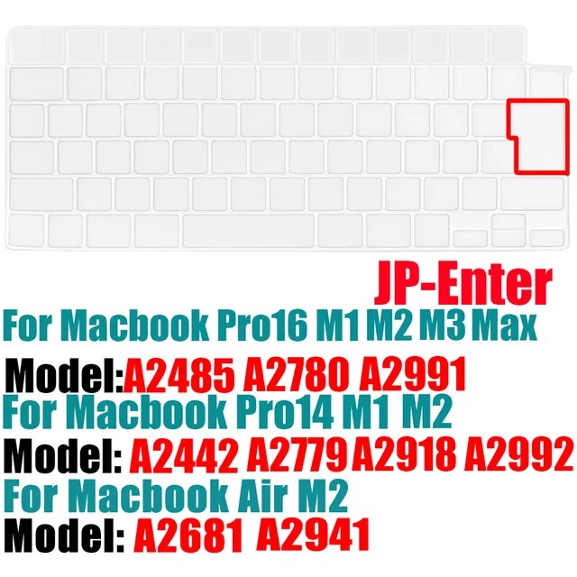 MacBook Pro 14/16 "A2442,A2779,A2485,Air15,m2,a2941,a2681用のシリコン保護ラップトップキーボ｜liefern｜03