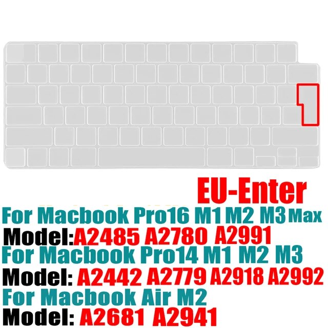 MacBook Pro 14/16 "A2442,A2779,A2485,Air15,m2,a2941,a2681用のシリコン保護ラップトップキーボ｜liefern｜04