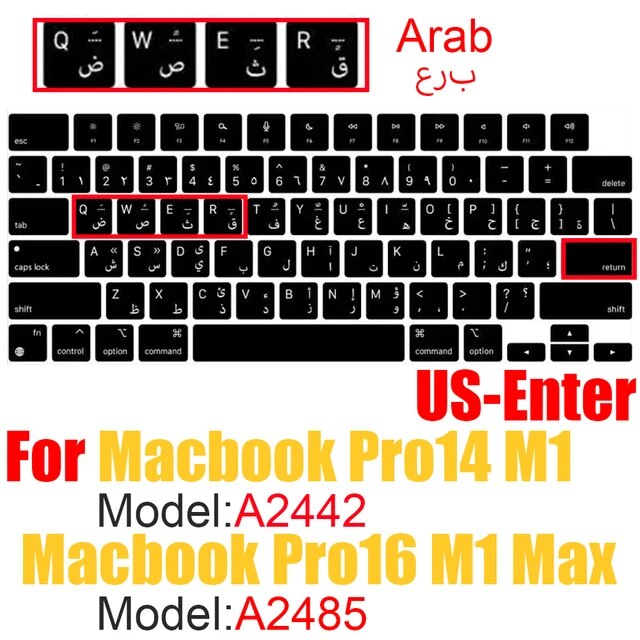 Macbook pro 14インチ,2021 m1 a2442/macbook pro 16インチ,2021 m1 max a2485,異なる言語レイ｜liefern｜04