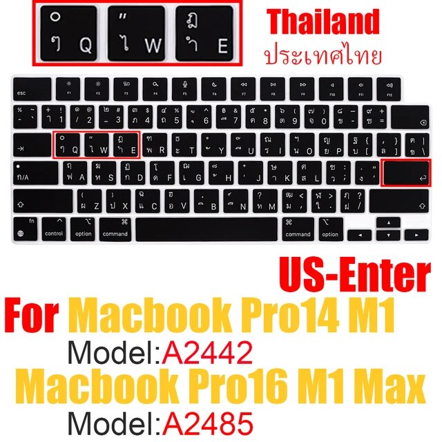 Macbook pro 14インチ,2021 m1 a2442/macbook pro 16インチ,2021 m1 max a2485,異なる言語レイ｜liefern｜11
