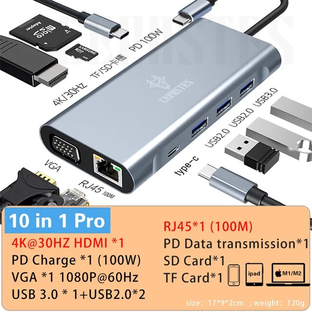 Castes-USB Type-Cハブ,USB 3.0コネクタ,HDMI互換アダプター,macbook pro air,PC｜liefern｜08