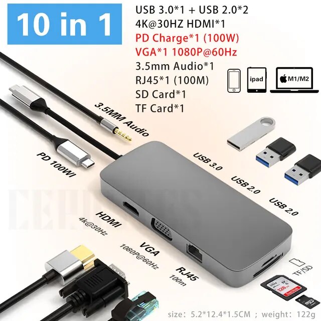 Castes-USB Type-Cハブ,USB 3.0コネクタ,HDMI互換アダプター,macbook pro air,PC｜liefern｜05