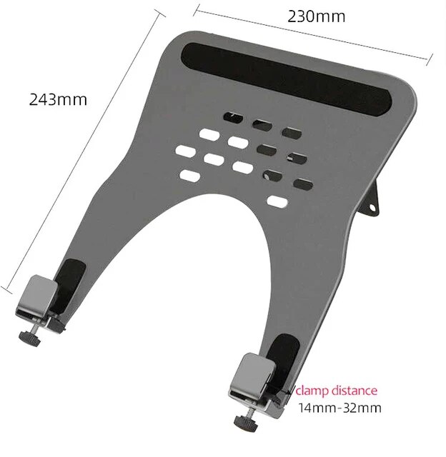 D-MOUNT DA1-TRAY 10.1 "-17.3" ラップトップトレイホルダーノートブッククランプサポートアダプタに固定モニターマウントV｜liefern｜02