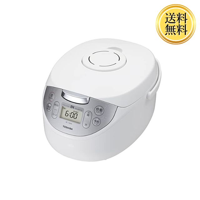 東芝 炊飯器 5.5合 IHジャー炊飯器 保温白米24時間 RC 10HK W ホワイト かまど銅コート :231026 002a:Cielo blu