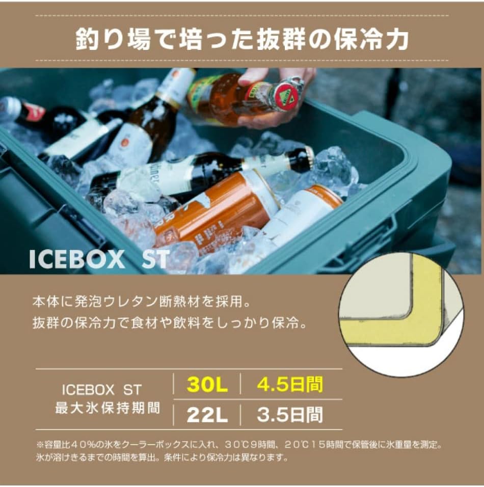 シマノ アイスボックス クーラーボックス サンドベージュ 30L SIMANO ICE BOX NX-330V｜life-aozora-shop｜05