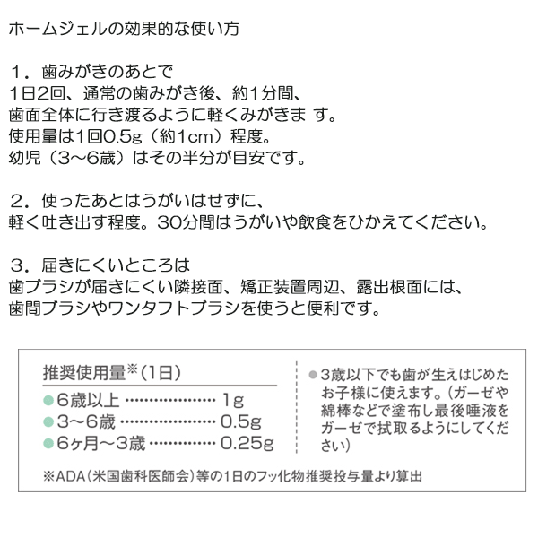 歯磨き粉 ホームジェル 65g １本 オーラルケア ホームジェル 歯科