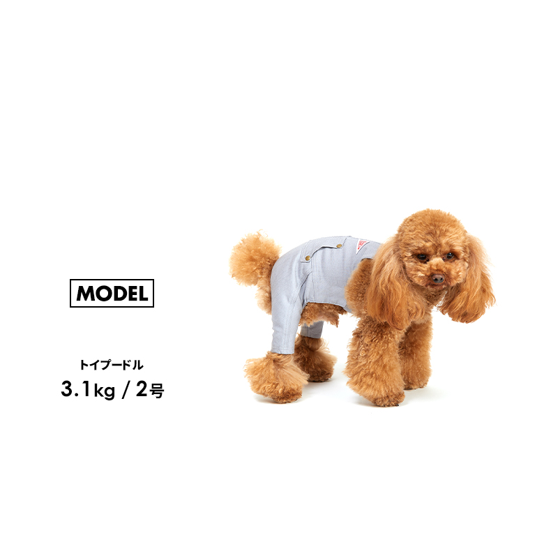 【スタンダードオーバーオール1-5号2L-3L】ドッグウェア パンツ 重ね着 小型犬 中型犬 犬 服 シンプル 犬の服 ペット用品 LIFELIKE