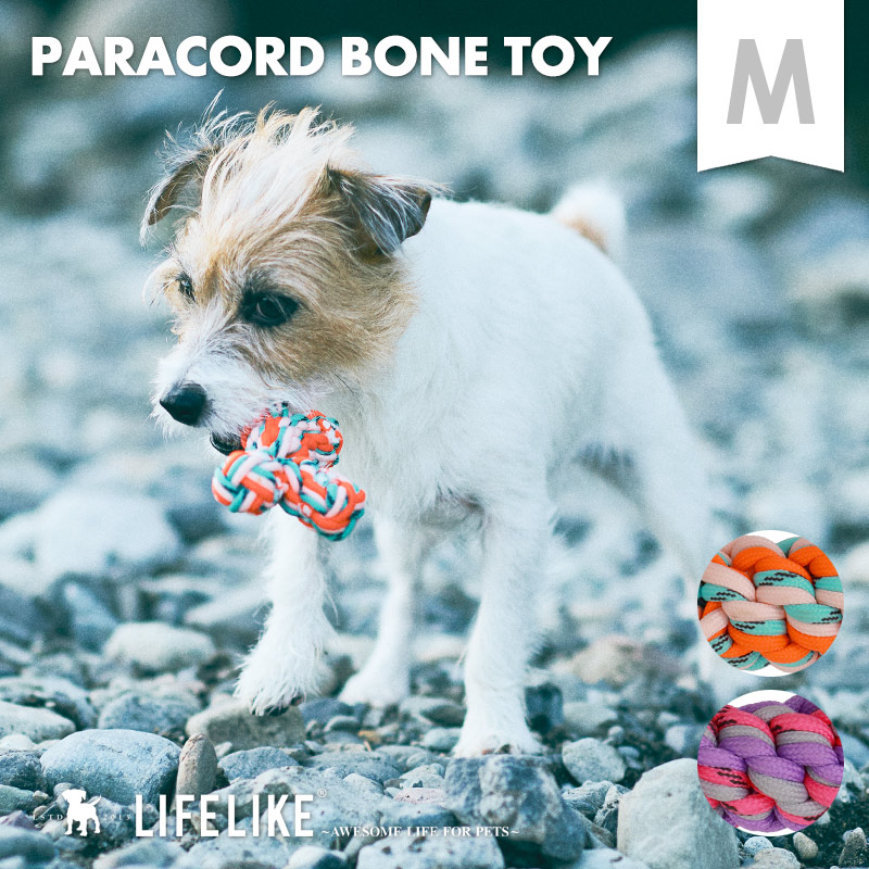 LIFELIKE（ライフライク） パラコードボーントイM 犬 おもちゃ 噛む