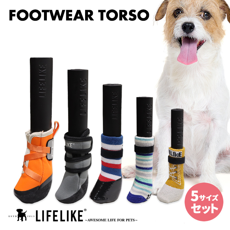 フットウェアトルソー 犬 トルソー 足 脚 ソックス シューズ 5サイズ