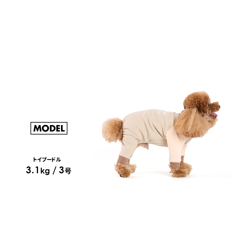 スヌードフリースロンパース5-6号】犬 服 ロンパース ハイネック