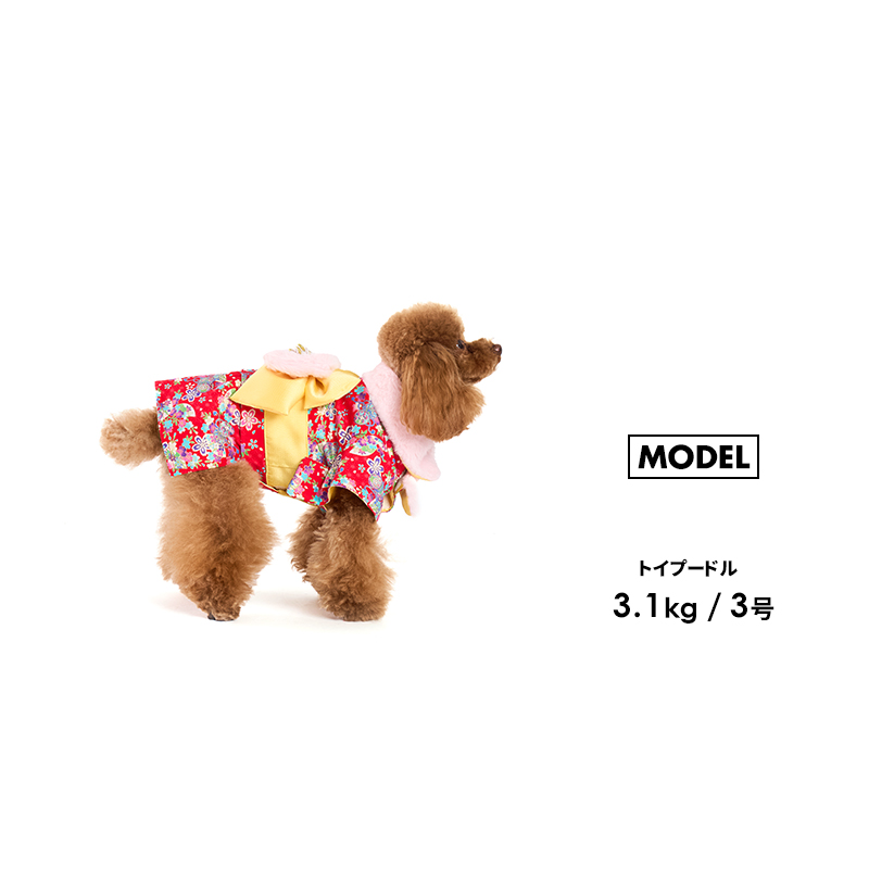 LIFELIKE 新春晴れ着1-4号 犬 服 晴れ着 着物 七五三 お正月 結婚式