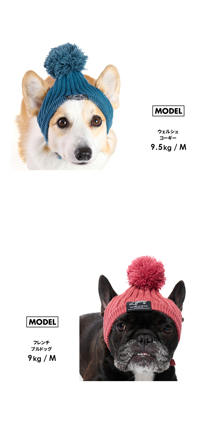 ベーシックニット帽S 犬 ニット キャップ ニットキャップ 被り物