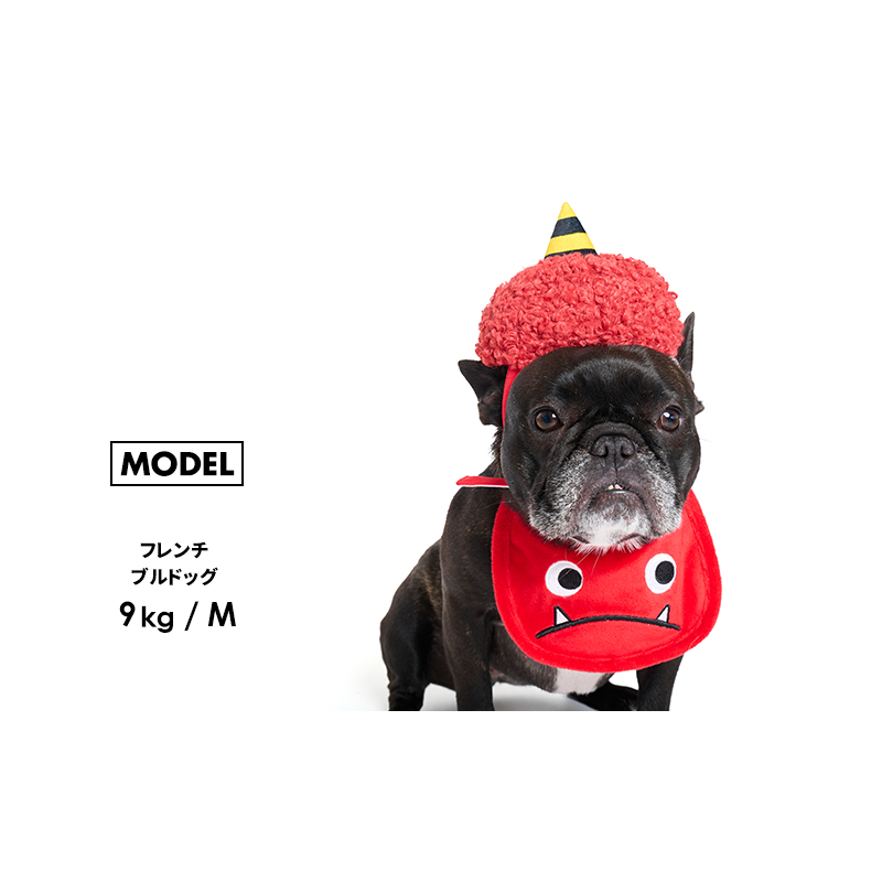 LIFELIKE（ライフライク） 節分キャップ＆スタイセットM 犬 猫 スタイ