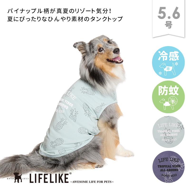 犬服 タンクトップ(L) ꒡̈⃝Lily꒡̈⃝ハンドメイド 在庫処分品 犬服