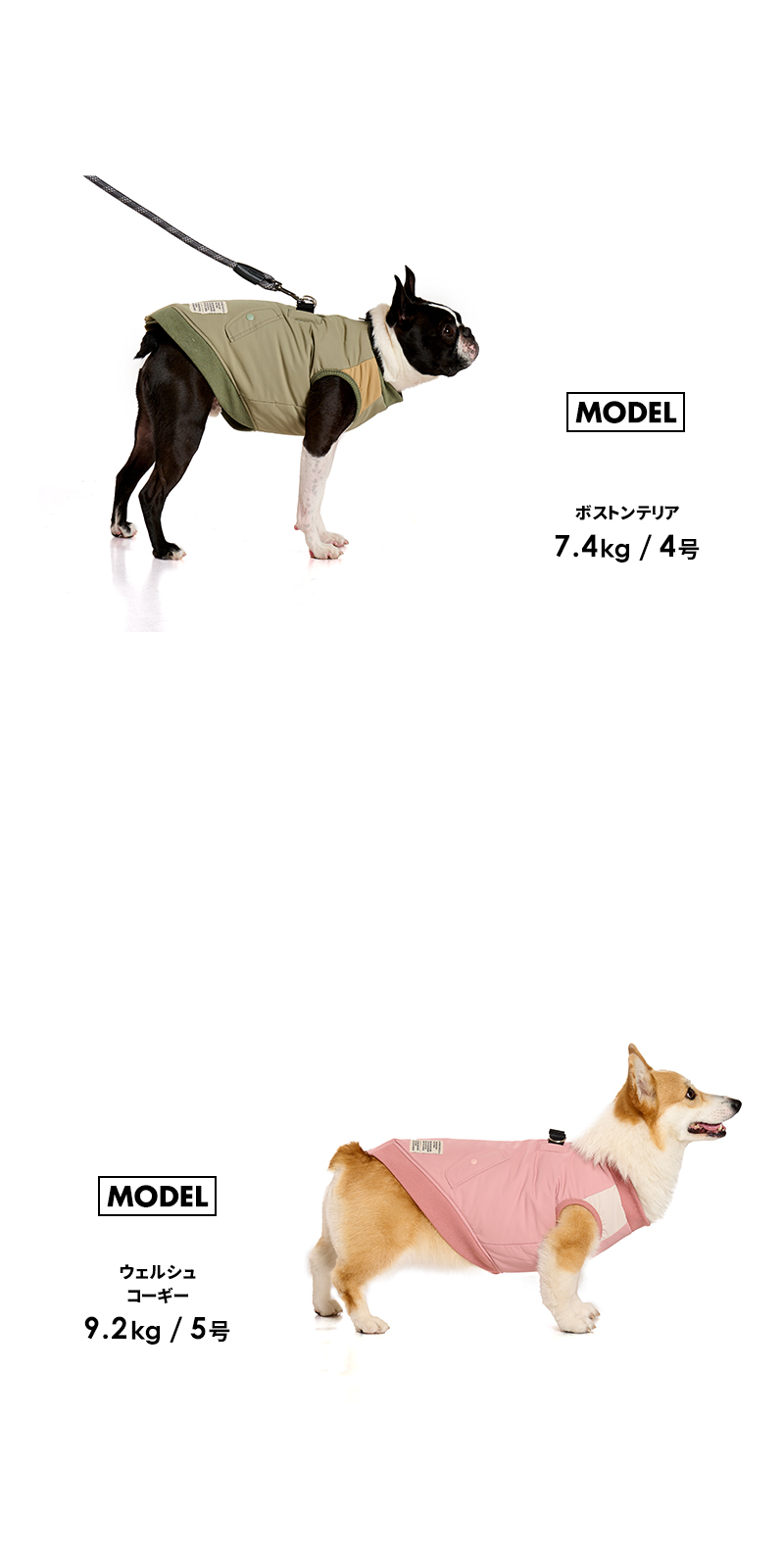 LIFELIKE（ライフライク） バイカラーMA-1ハーネス1-4号2L-3L 犬服 犬