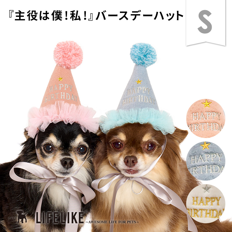LIFELIKE（ライフライク） プレシャスバースデーハットS 犬 猫 誕生日