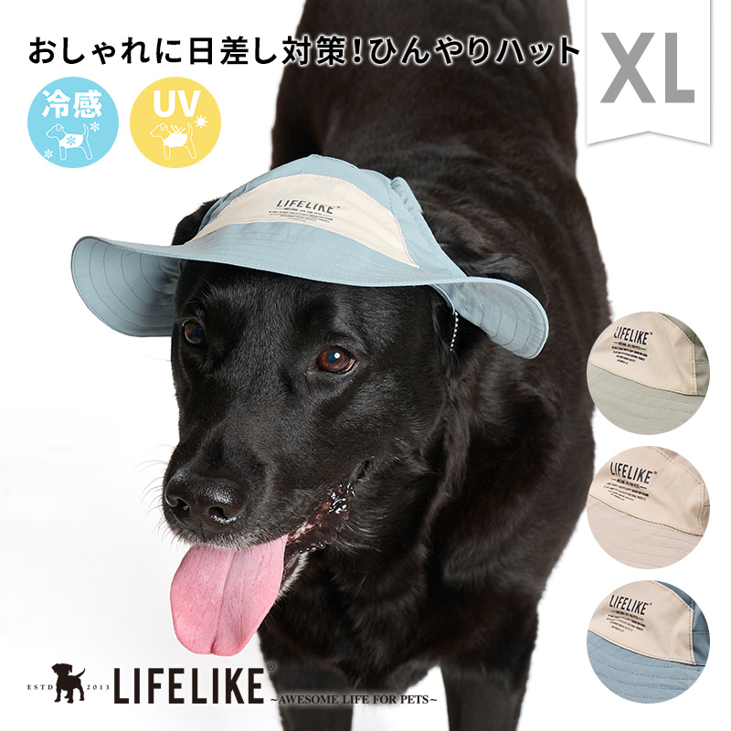 LIFELIKE（ライフライク） COOLINGミルアウトドアハットXL 犬 帽子
