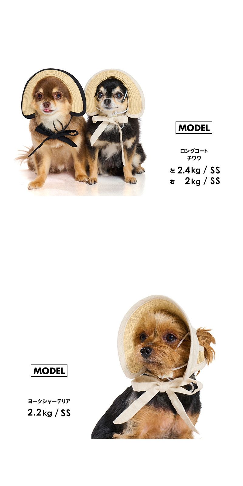 LIFELIKE（ライフライク） ペーパーストローハットSS-S 被り物 犬