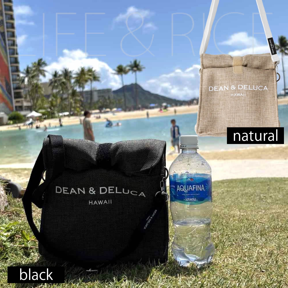 DEAN & DELUCA カカアコ 保冷バッグ ベージュ 白ストラップ付き