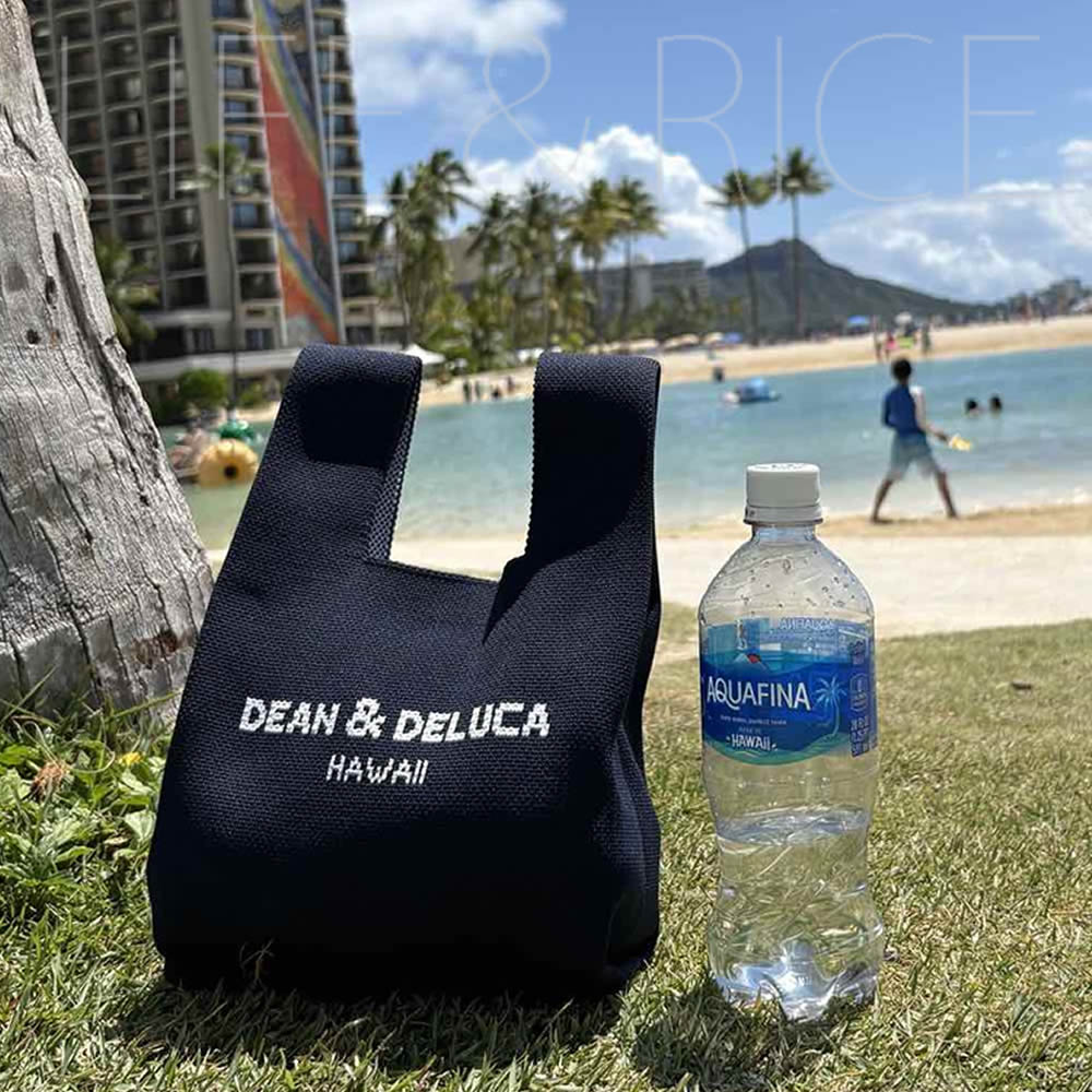 DEAN & DELUCA ハワイ限定エコバッグ ネイビー　ニットバック KNIT BAG - DEAN & DELUCA HAWAII