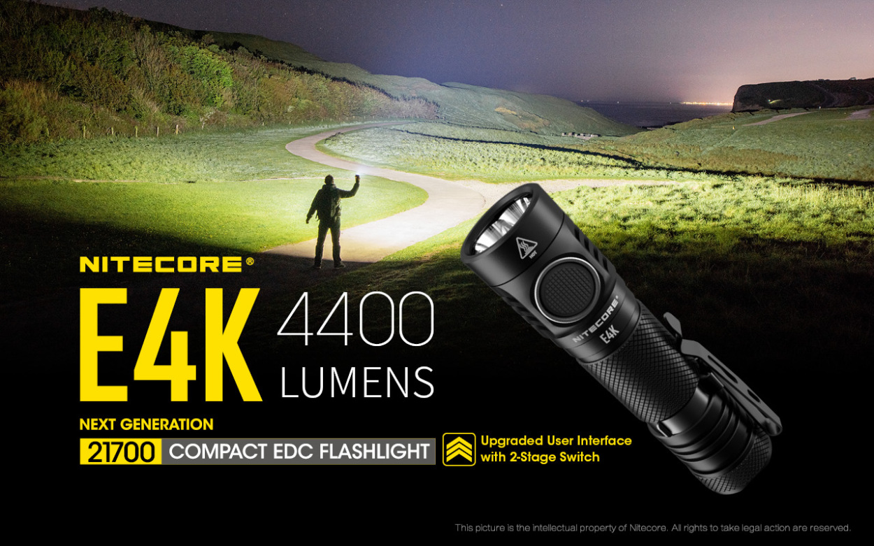 NITECORE（ナイトコア） NITECORE E4K LEDライト E4K ライト 懐中電灯