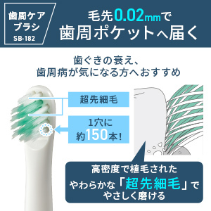 オムロン（OMRON） 公式 音波式電動歯ブラシ HT-B318-W ホワイト 軽量