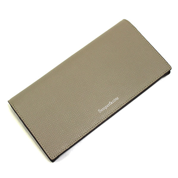 1年保証 センペルアンドコッテ Semper Cote Scs 01 日本製 本革 ブランド レディース メンズ バイカラー レザー 長財布 財布 長 財布 カラー ネイビー Pathwaysfl Org