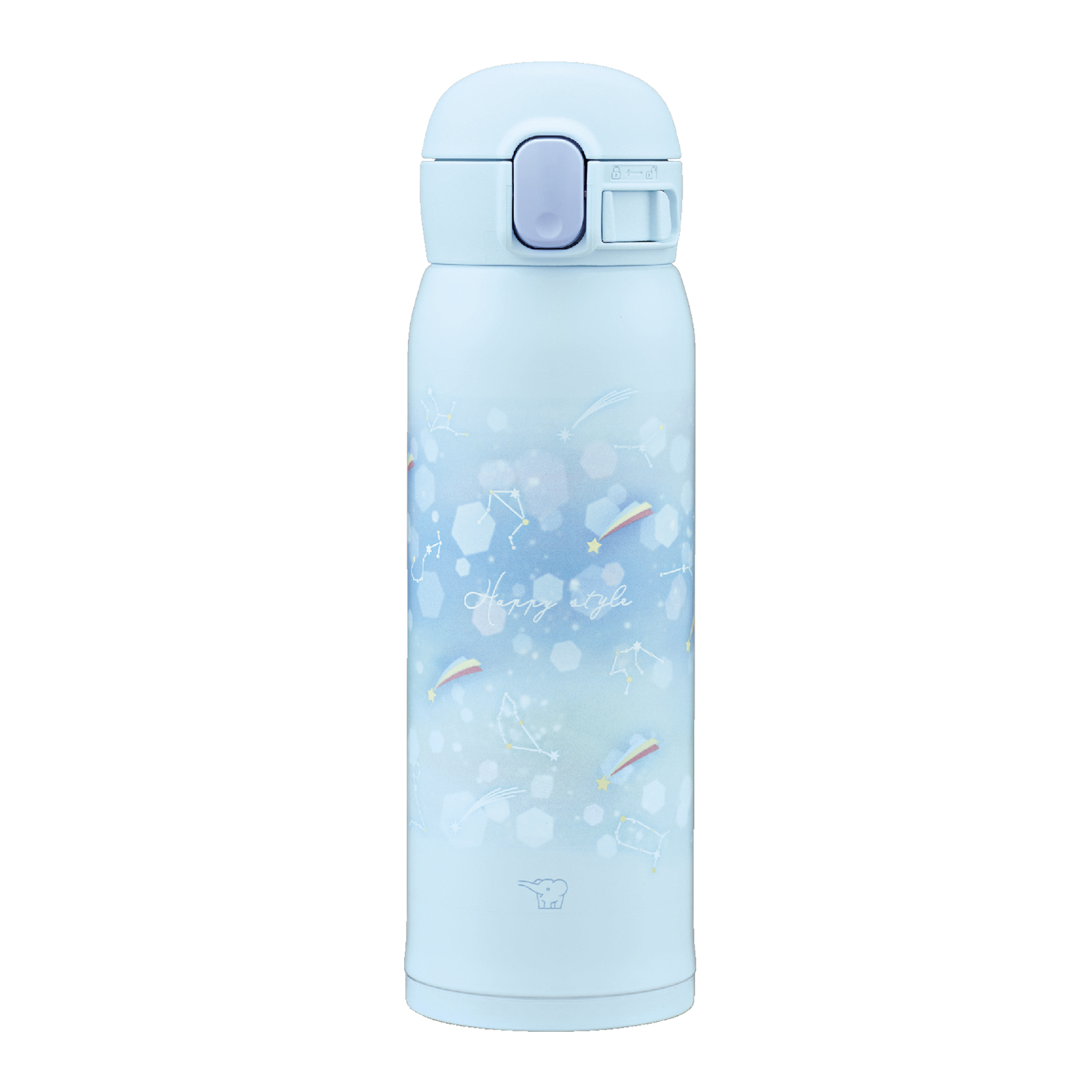 【新品未使用】コキンちゃん　ブルー　水筒　ステンレスマグ　保温　保冷　象印 TUFF 象印 水筒 ZOJIRUSHI ステンレスマグ シームレスせん ワンタッチ