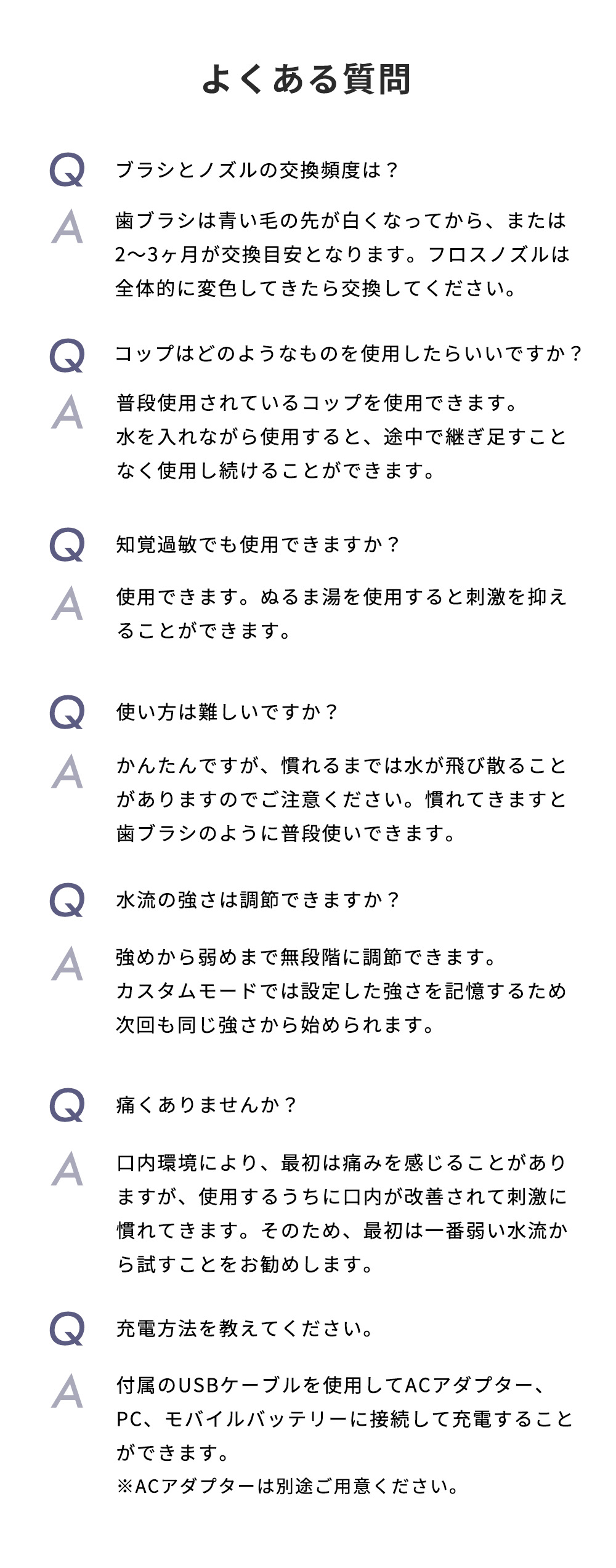 口腔洗浄機 ジェットウォッシャー 音波洗浄 ウォーターフロス BLANCA 