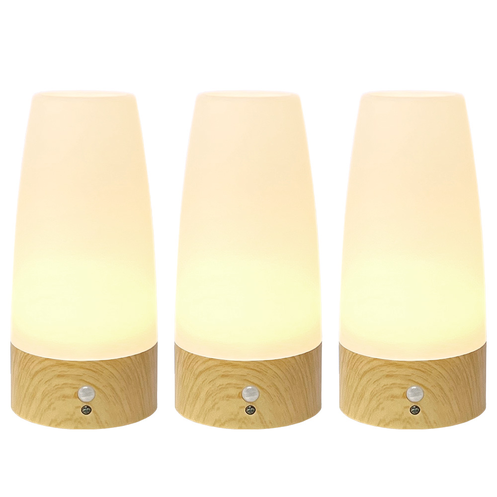 センサーライト 3個セット LED 人感センサーライト 自動点灯 電池式