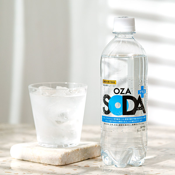 機能性表示食品 強炭酸水 【 OZA SODA プラス 】 500ml 24本 脂肪 糖 整腸 無糖 ポイント消化 ライフドリンクカンパニー 爆買