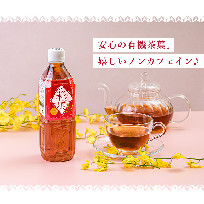 ルイボスティー 【 彩茶 -あやちゃ- ルイボス 】 お茶 500ml×24本 ペットボトル 送料無料 ライフドリンクカンパニー まとめ買い ノンカフェイン ポイント利用 | LIFEDRINK | 07